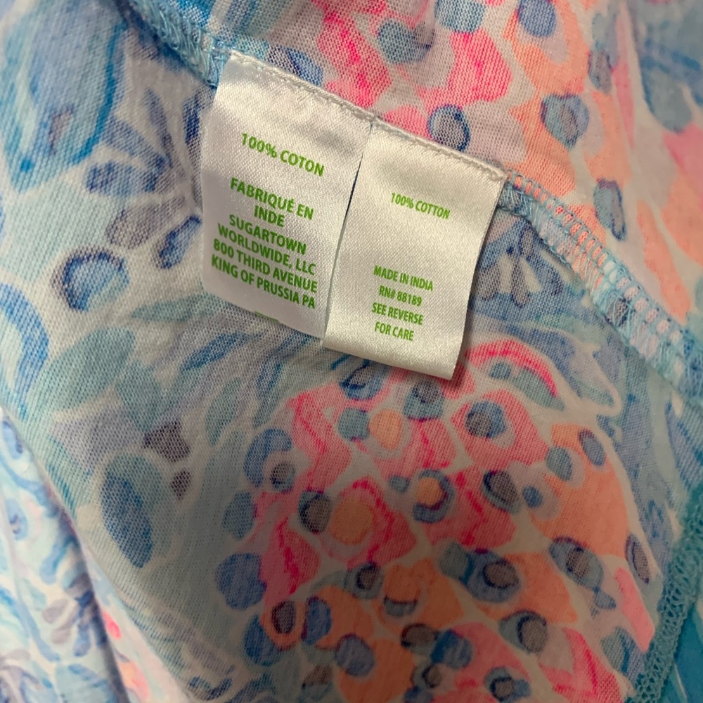 Lilly Pulitzer Zanzibar Blue Party Princess Geanna Swing Dress M - Picture 5 of 7